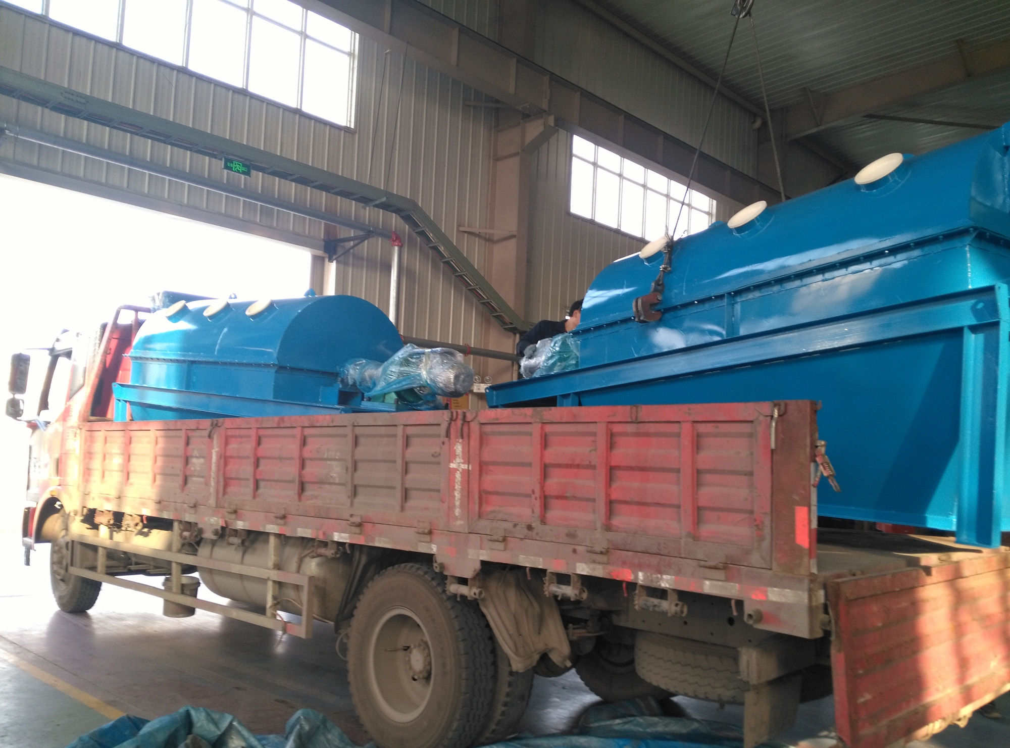 湖北客戶 滾筒篩 發貨照片